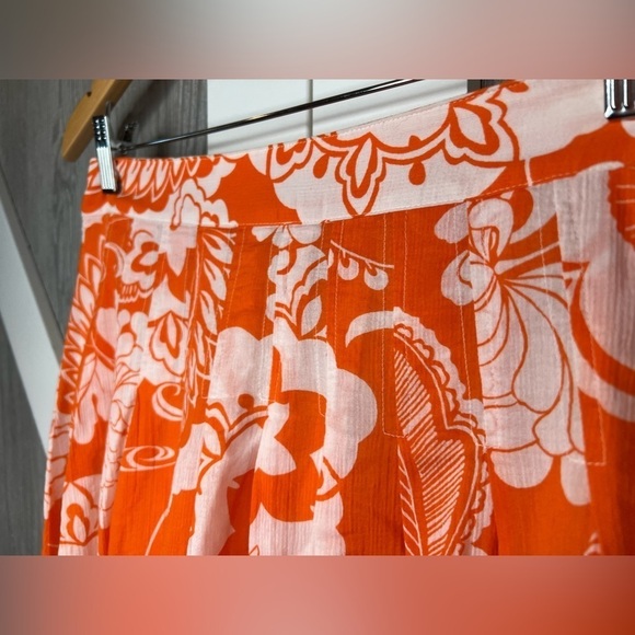 B6.17 Express Lined 100% Cotton Fit & Flare Printed Skirt Size 0 - Picture 2 of 8